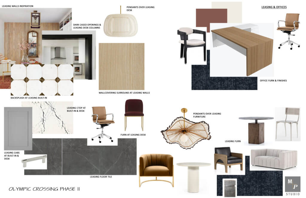 The Bower's Leasing and Offices Design Board Photo